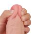 Lovetoy Sliding-Skin - dvouvrstvý dildo - 23 cm (přírodní)