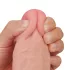 Lovetoy - realistický dildo - dvouvrstvý - 23 cm - tělová barva