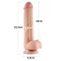 Lovetoy - realistický dildo - dvouvrstvý - 23 cm - tělová barva