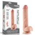 Lovetoy Sliding-Skin - dvouvrstvý dildo - 23 cm (přírodní)