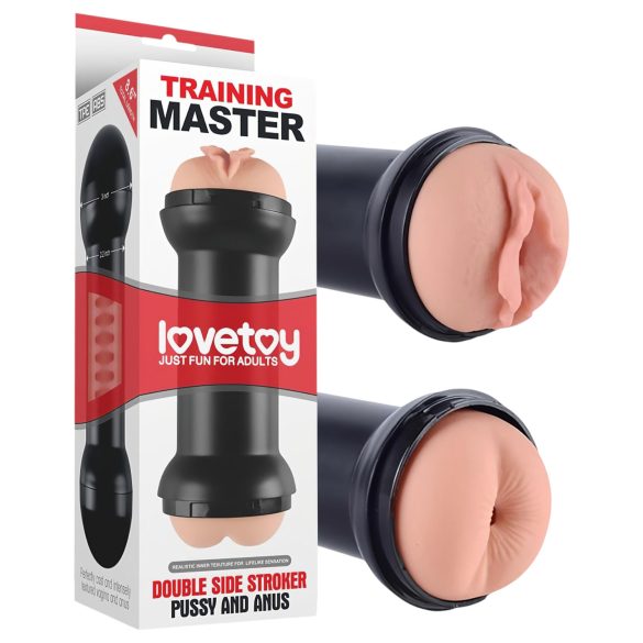Lovetoy - vagína a anální masturbátor (přírodní)