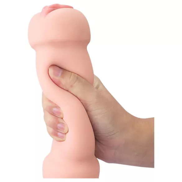 Lovetoy - masturbátor vagina a anus - realistický - tělová barva