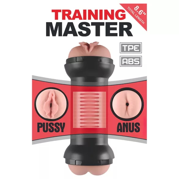 Lovetoy - masturbátor vagina a anus - realistický - tělová barva