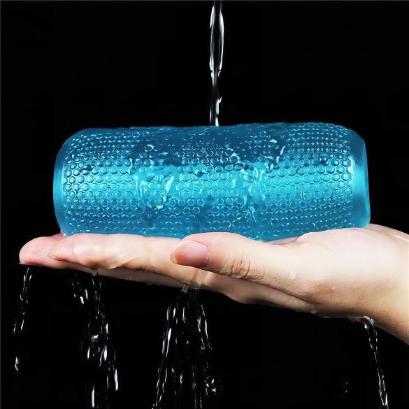 Lovetoy - masturbátor pro muže - oboustranný, drážkovaný - modrý