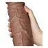 Lovetoy Chubby - realistické dildo s přísavkou - 25 cm (naturální)