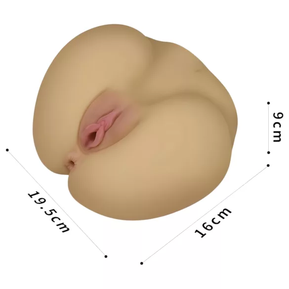 Lovetoy Streetgirl's - torzo s umělou vagínou a análem (tělová barva)