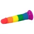 Lovetoy Prider - realistické dildo - 19 cm - duhová