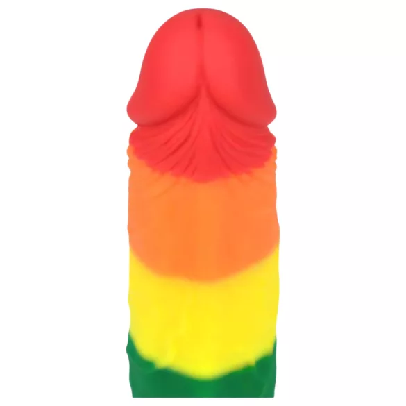 Lovetoy Prider - realistické dildo - 19 cm - duhová