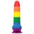 Lovetoy Prider - realistický dildo s varlaty - 20cm (duhový)