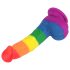 Lovetoy Prider - realistický silikonový dildo - 19cm (duha)