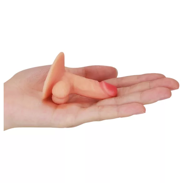 Lovetoy - minidildo s přísavkou - držák na telefon - tělová barva