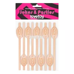 Lovetoy - brčko ve tvaru vaginy - přírodní barva