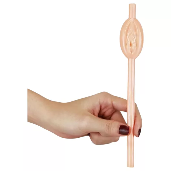 Lovetoy - brčko ve tvaru vagíny, doplněk na rozlučku se svobodou (přírodní)