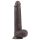 Lovetoy Sliding-Skin - dvouvrstvý dildo - 23cm (hnědý)