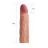 Lovetoy Pleasure X-tender - návlek na penis, 19 cm (přírodní)