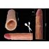Lovetoy Pleasure X-tender - návlek na penis, 19 cm (přírodní)
