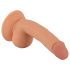 Mr. Rude - přísavkový realistický penis s varlaty - 18 cm (přírodní)