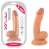 Mr. Rude - přísavkový realistický penis s varlaty - 18 cm (přírodní)