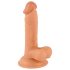 Mr. Rude - realistický dildo s přísavkou, 17 cm (přírodní)