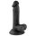 Mr. Impudent - realistický dildo s přísavkou a varlaty - 17cm (černý)