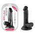 Mr. Impudent - realistický dildo s přísavkou a varlaty - 17cm (černý)