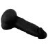Mr. Rude - realistický dildo s přísavkou a varlaty - 19cm (černý)