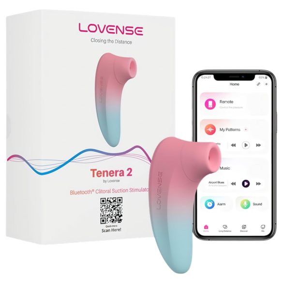 LOVENSE Tenera 2 - chytrý dráždidlo na klitoris (modro-růžový)