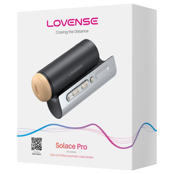 LOVENSE Solace Pro - chytrý pohyblivý masturbátor (černý)