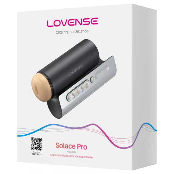 Lovense Solace Pro - aplikací ovládaný masturbátor pro muže (černý)