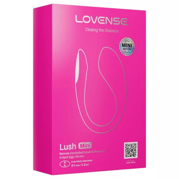 LOVENSE Lush Mini - chytré vibrační vajíčko (růžové)