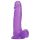 Tracy's Dog Jelly 8 - fialový přísavkový dildo s varlaty