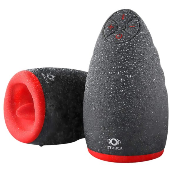 OTOUCH Chiven 2 - vibrační ústní masturbátor - akumulátor - černý