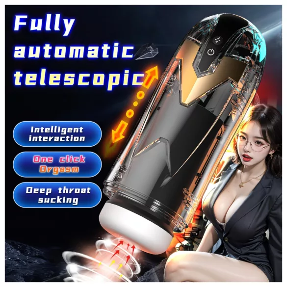 Leopard - automatický masturbátor - černý