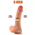 FeelSkin - ultrarealistické dildo s varlaty - přírodní (21 cm)