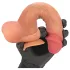 FeelSkin - ultrarealistické dildo s varlaty - přírodní (21 cm)