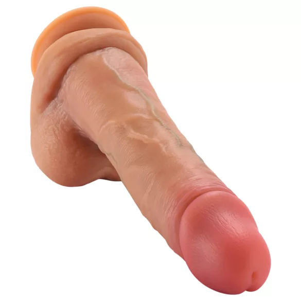 FeelSkin - ultra realistické dildo s varlaty (přírodní, 17 cm)