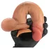 FeelSkin - ultra realistické dildo s varlaty (přírodní, 17 cm)
