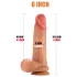 FeelSkin - ultra realistický dildo s varlaty (přírodní, 12,5 cm)