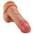 FeelSkin - ultra realistický dildo s varlaty (přírodní, 12,5 cm)