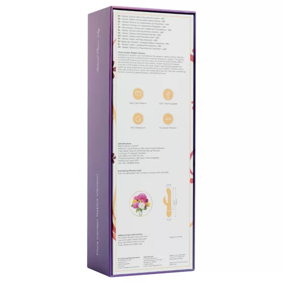 LOVISS Flower - vibrační stimulátor klitorisu a bodu G s pohyblivým ramenem (černý)