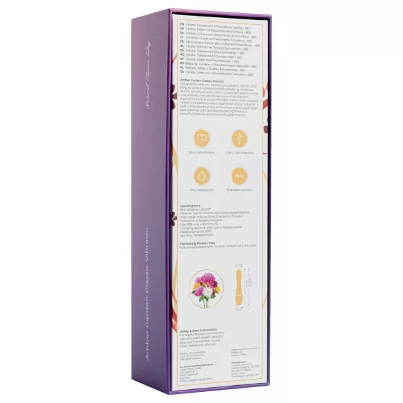 LOVISS Flower Amber - vibrátor na bod G (černý)