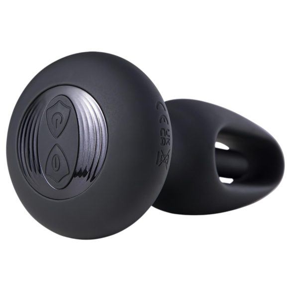 Honey Play Box Snuggy - anální vibrátor s jazýčkem - černý