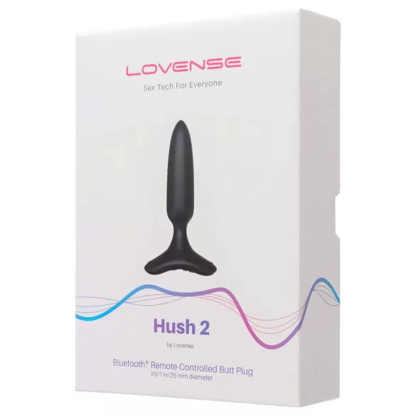 Lovense - anální vibrátor Hush 2 XS - nabíjecí - 25 mm - černý