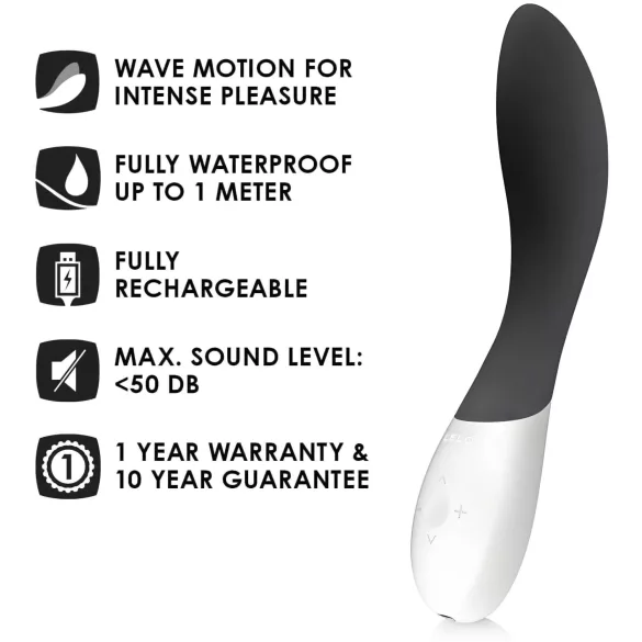 LELO Mona Wave - vibrátor na G-bod - voděodolný - černý