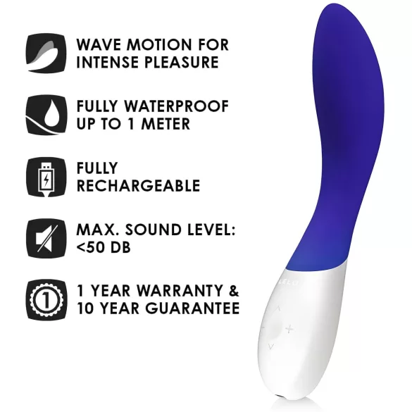 LELO Mona Wave - vibrátor na G-bod - voděodolný - modrý