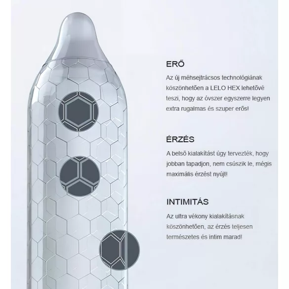 LELO Hex Original - kondomy - extra tenké - 36 ks
