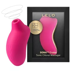   LELO Sona Cruise - stimulátor klitorisu s vlnami - červená