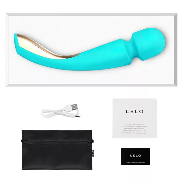 LELO - masážní vibrátor Smart Wand 2 velký - dobíjecí - tyrkysový