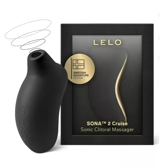 LELO Sona 2 Cruise - stimulátor klitorisu s vlnami - černý