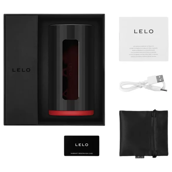 LELO F1s V2 - interaktivní masturbátor - červený